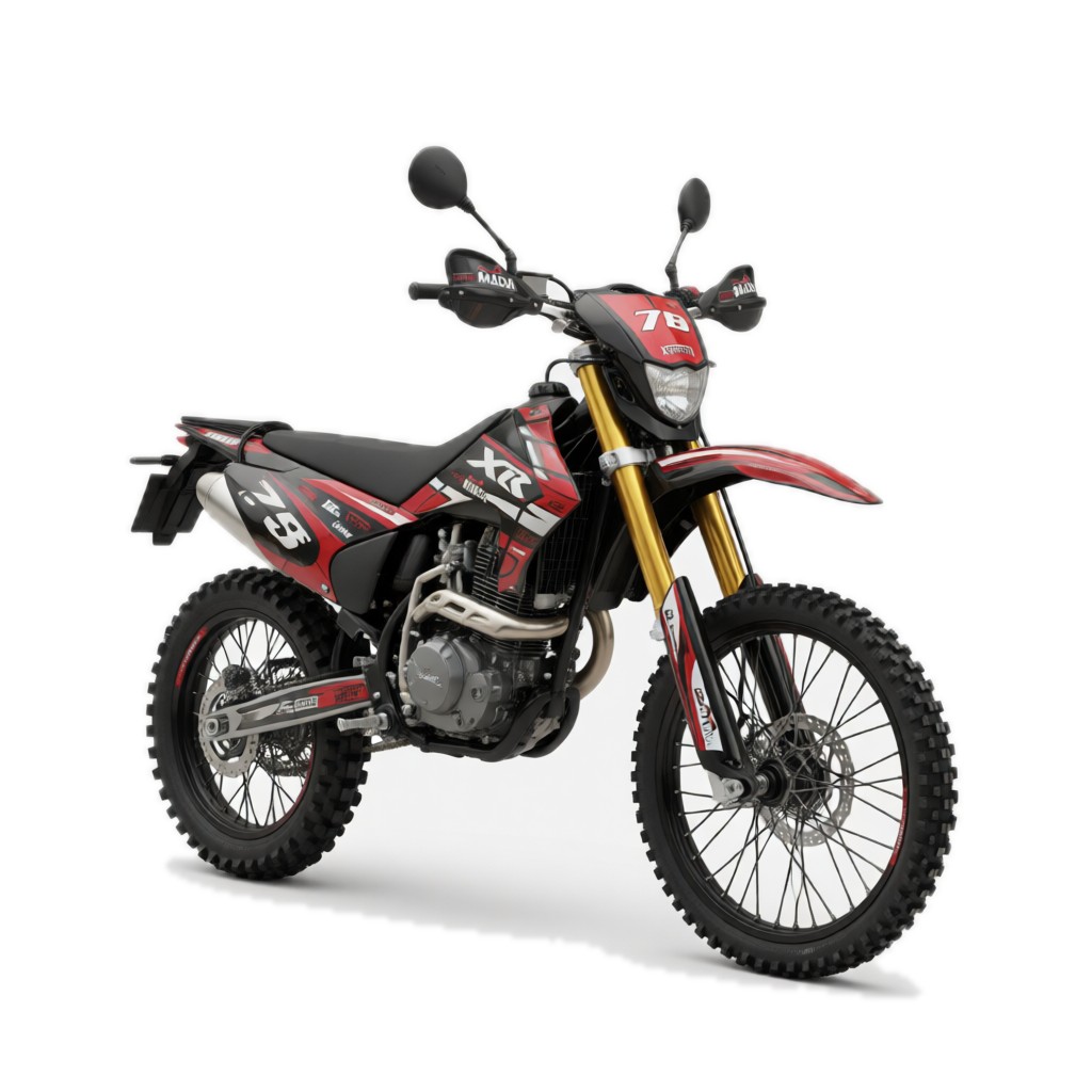 NM200GY XR Motos tout-terrain — vue studio (fond blanc neutre)